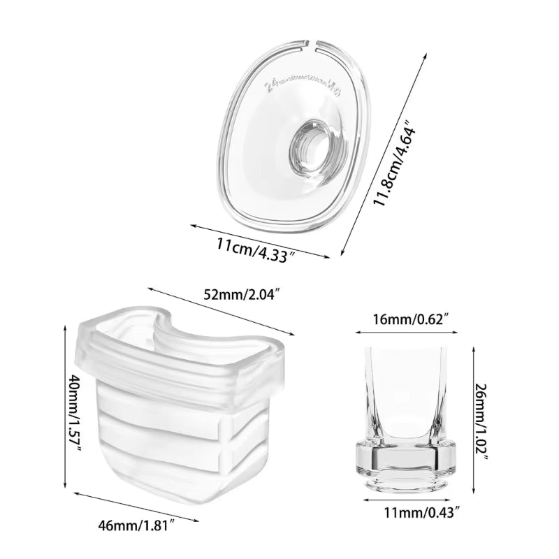 4In1 Flange & Silicone Diaphragm & Milk Collector Duckbill Valves Horn for S21 S18 Electric Replacement