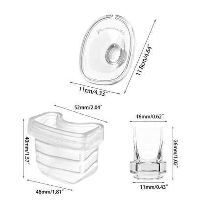 4In1 Flange & Silicone Diaphragm & Milk Collector Duckbill Valves Horn for S21 S18 Electric Replacement