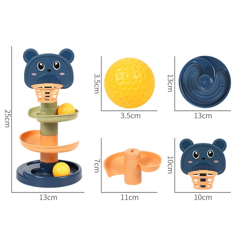 Development Games Montessori Rolling Ball Baby Toys Educational Toys Montessori Activity Stacking Toys for Babies 1 2 3 Years