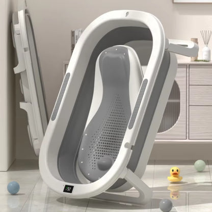 Baby Bath Tub Warm Bath Tub Baby Foldable Toddler Sitting and Lying Toddler Household Bathroom Items