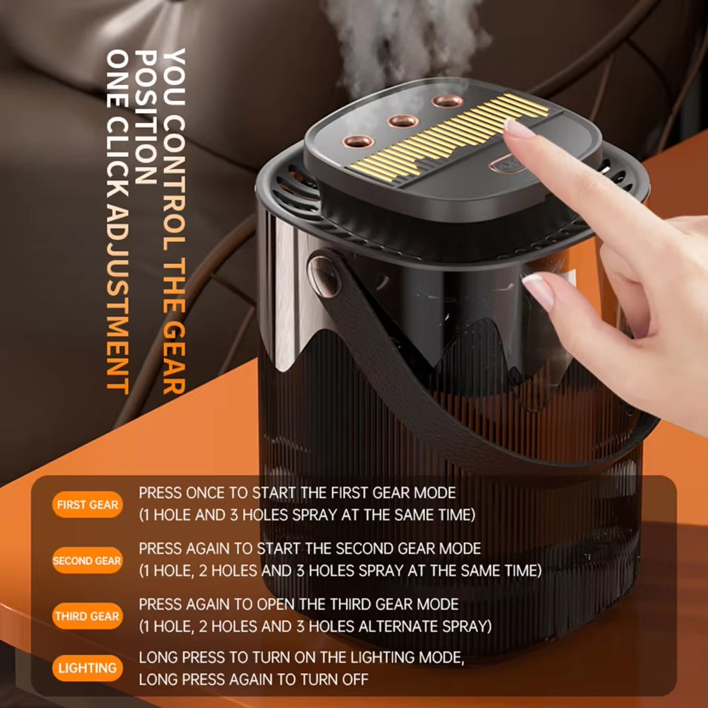 3L Large Capacity Air Humidifier for Bedroom Portable Usb Water Climatizer for Home with Nightlight Air Purifier Aroma Diffuser