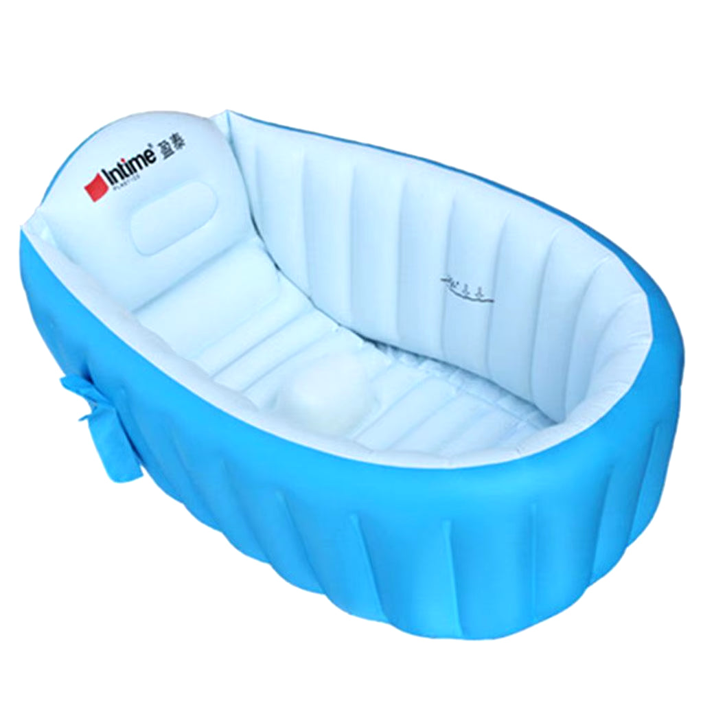 Inflatable Baby Bathtub, Baby Girl Bath Tub, Travel Bath Tub with Bath Toy Organizer, Foldable Baby Bathtub, Infant Bathtub