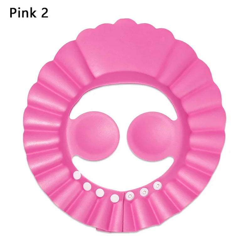 Adjustable Safe Shampoo Shower Bathing Bath Protect Soft Cap Hat for Baby Wash Hair Shield Children Bathing Shower Cap Hat Kids