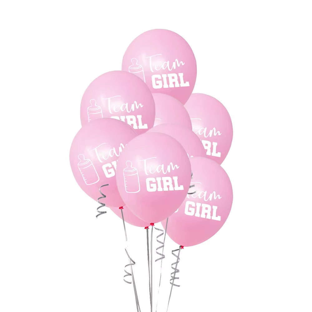 1 Set Giant Boy or Girl Gender Reveal Black Latex Balloon Baby Shower Confetti Ballons Birthday Gender Reveal Party Decoration