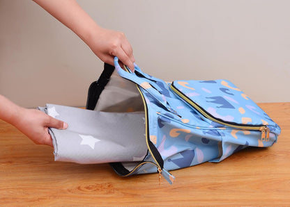 Splat Mat for under High Chair/Arts/Crafts,  Washable Baby Spill Mat Waterproof Anti-Slip Floor Splash Mat, Portable Play Mat and Table Cloth (Star, 51")