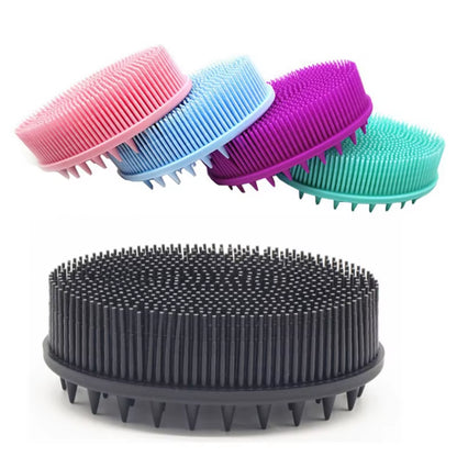 Silicone Body Brush Baby Shower Sponge Dry Massage Bath Towel for Body Bast Silicone Body Scrubber Back Scrubber