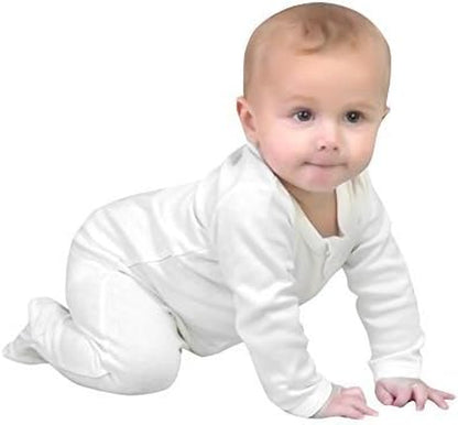Organic Cotton Baby Pajamas, Boys Girls Zip Front Sleep 'N Play, Footed Sleeper, Long Sleeve