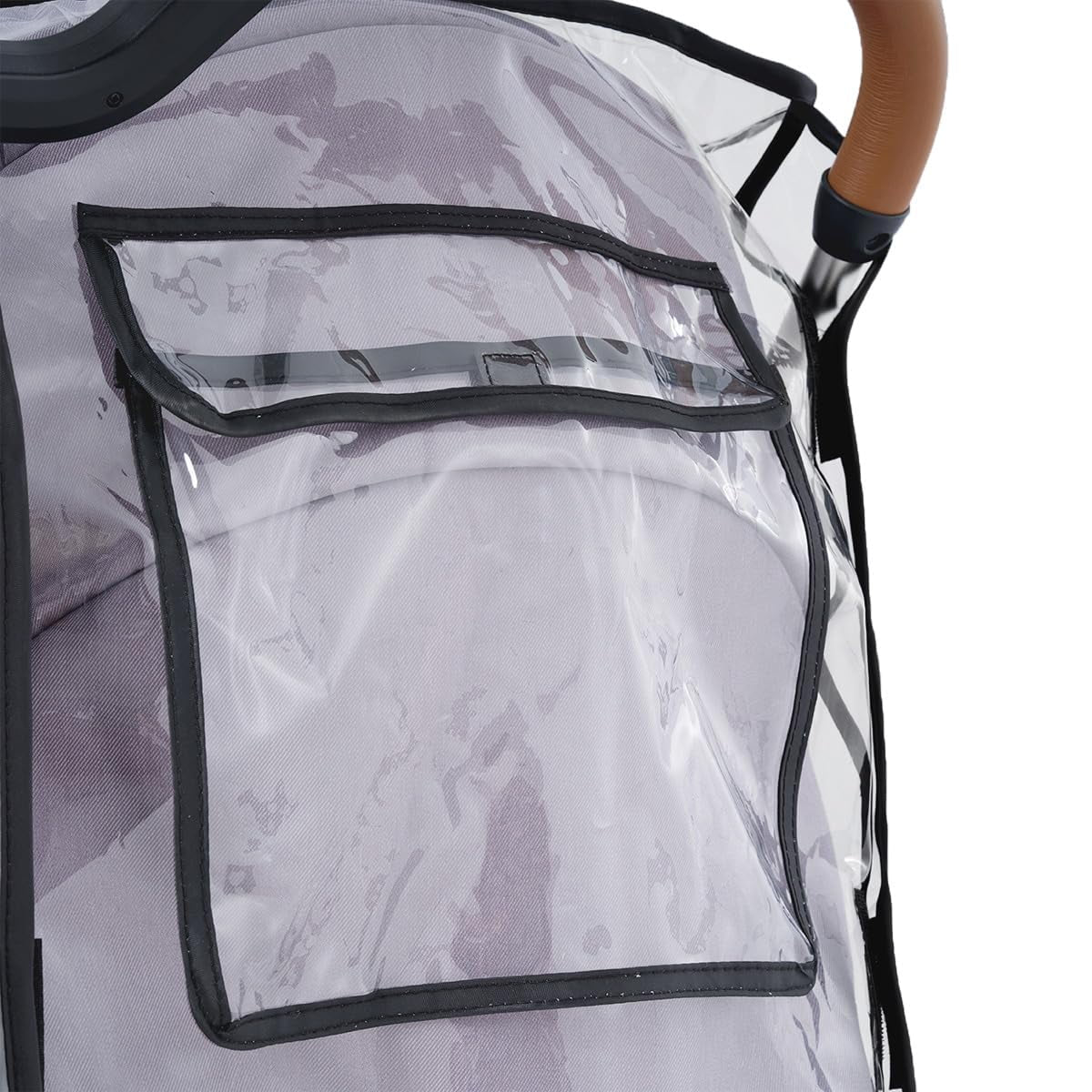 Double Stroller Rain Cover Side by Side Universal, Stroller Accessories Rain Cover for Double Pram Pushchair Outdoor Travel, Waterproof and Windproof Weather Shield for Baby Car Raincover