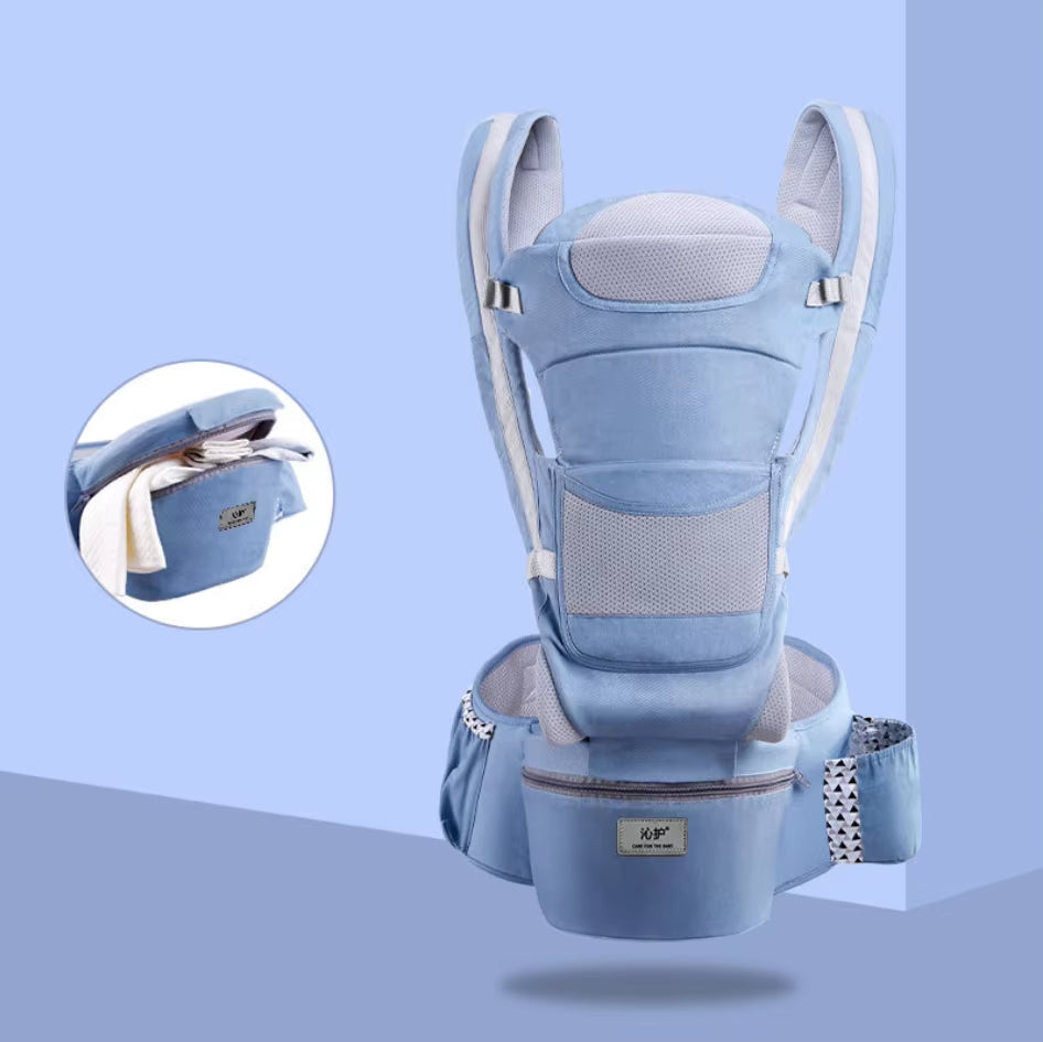 Baby Carrier Waist Stool with Storage Bag Kangaroo Shoulder Swaddle Sling Infant Kid Wrap Ergonomic Backpack Hipseat