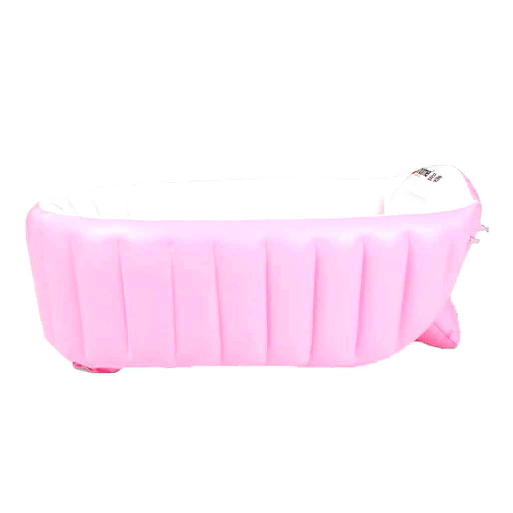 Inflatable Baby Bathtub, Baby Girl Bath Tub, Travel Bath Tub with Bath Toy Organizer, Foldable Baby Bathtub, Infant Bathtub