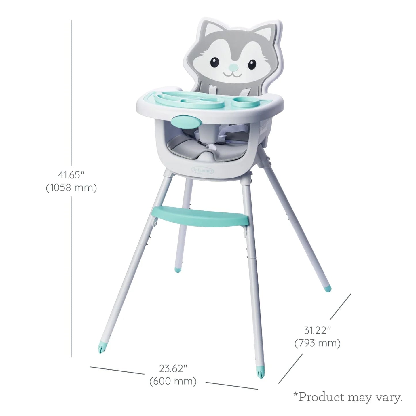 Grow-With-Me 4-In-1 Convertible High Chair, 6-36 Months, Husky