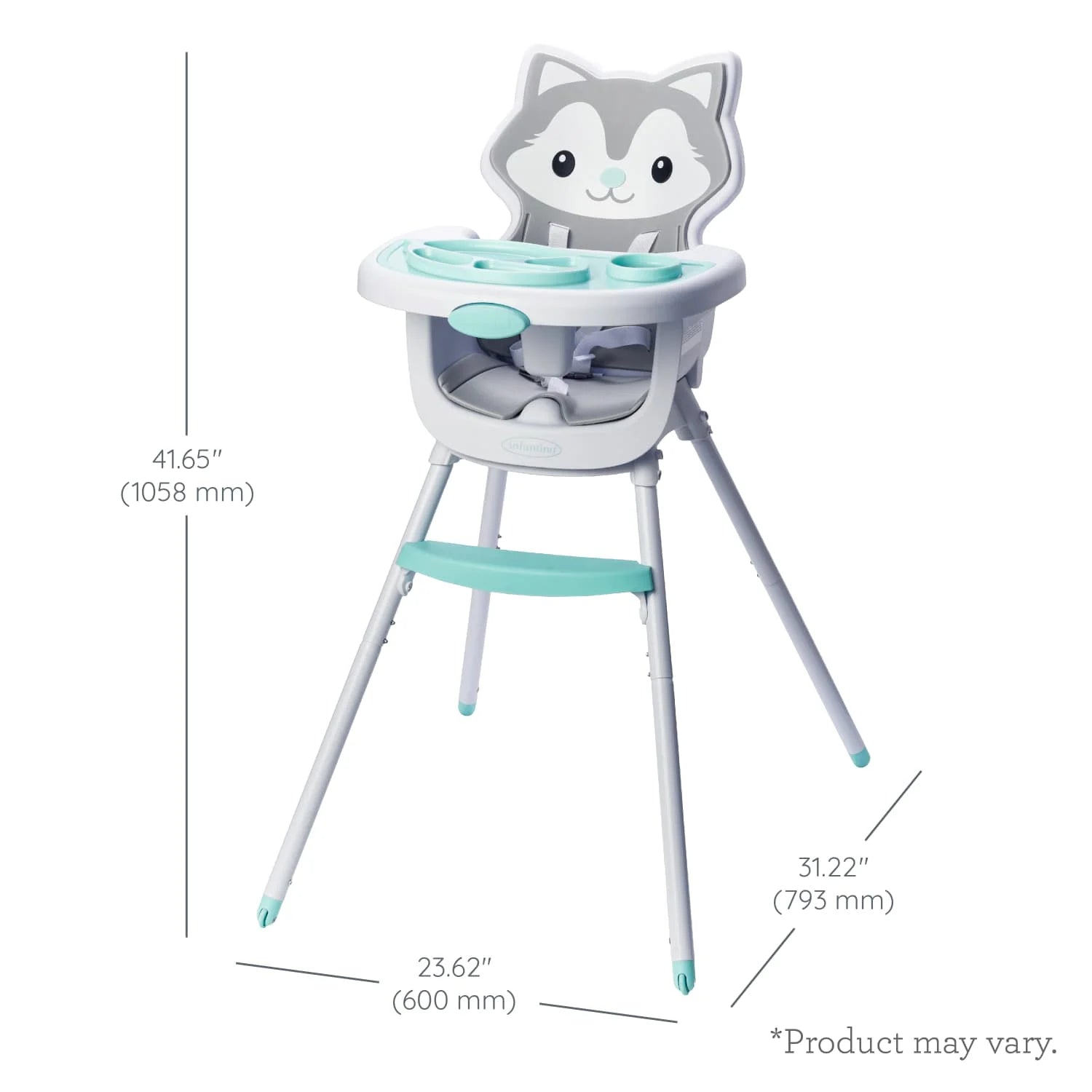 Grow-With-Me 4-In-1 Convertible High Chair, 6-36 Months, Husky
