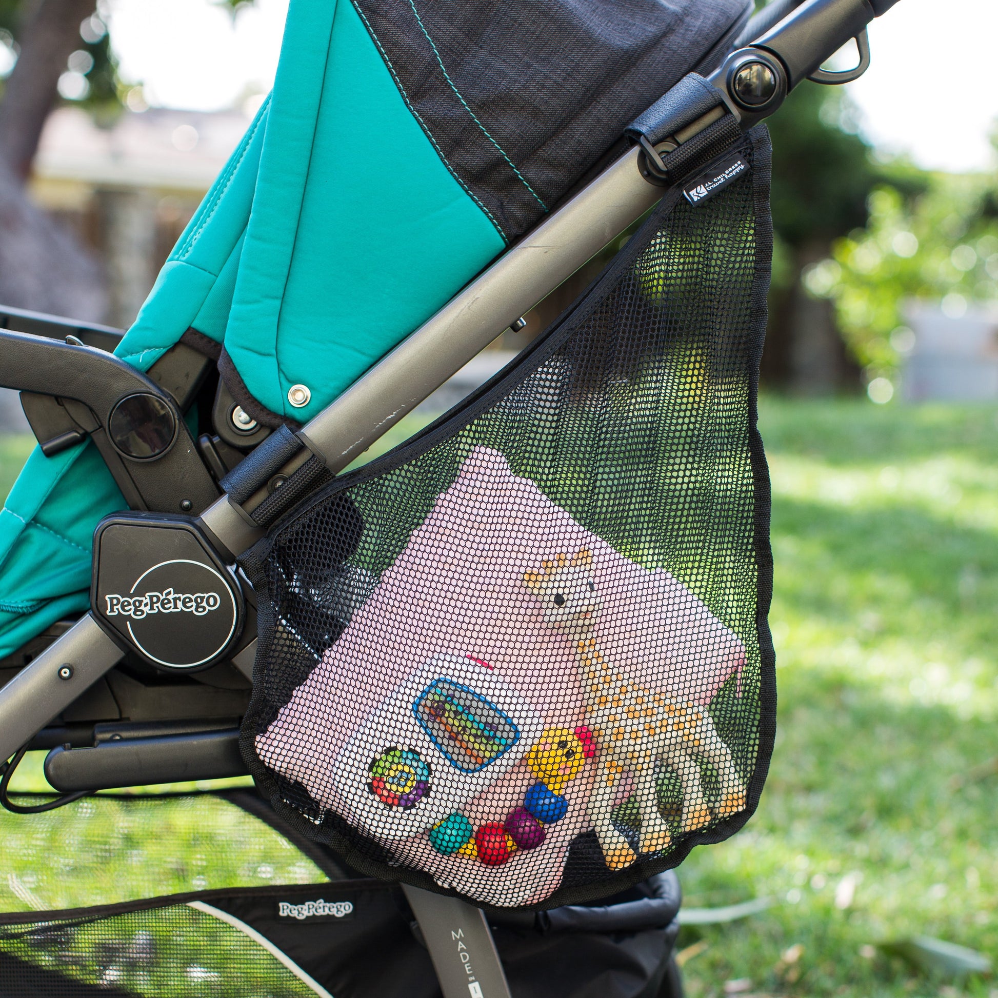 Side Sling Stroller Cargo Net, Stroller Organizer and Storage