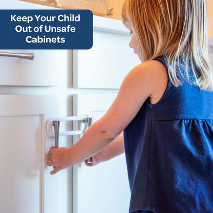 Sliding Child Safety Cabinet Locks (6 Pack) | Baby Proof Cabinet Locks