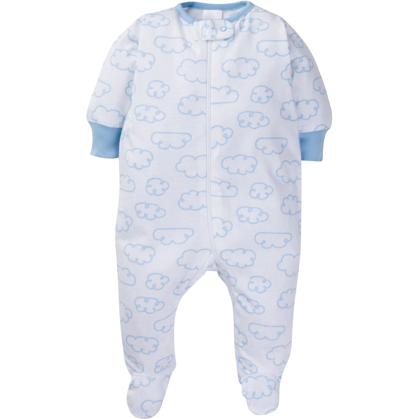 Baby Boy or Girl Gender Neutral Sleep 'N Play Footed Pajamas, 4-Pack