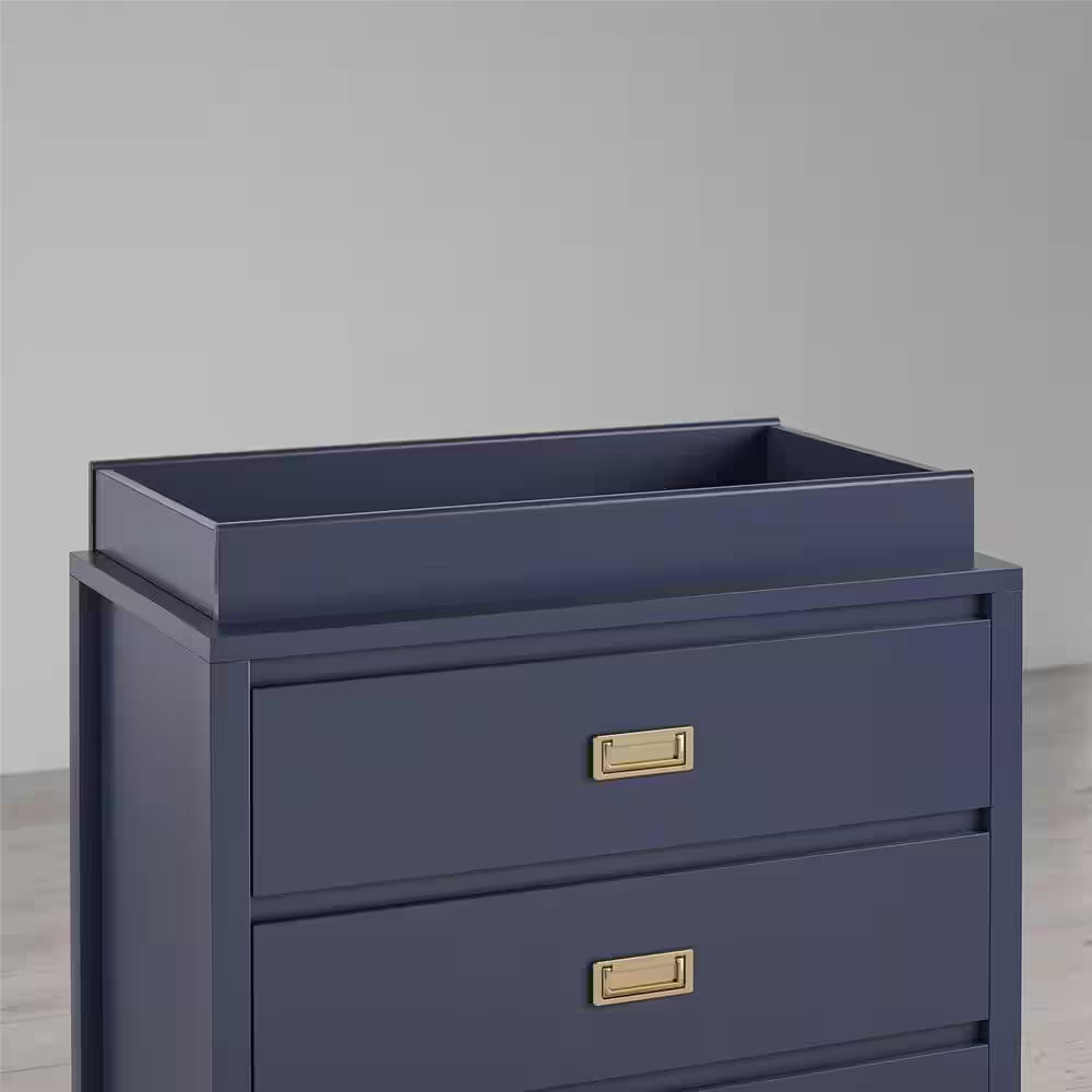 Monarch Hill Haven Navy Changing Table Topper