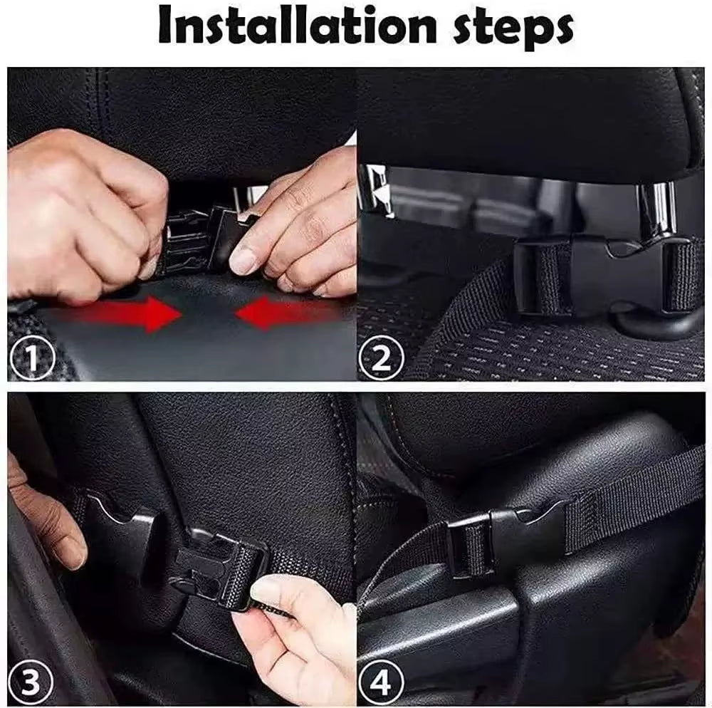 Kids Car Back Seat,Car Seat Storage Bag,Car Organiser,Car Seat Protectors Anti-Kick,Waterproof Kids Toy Storage Pockets