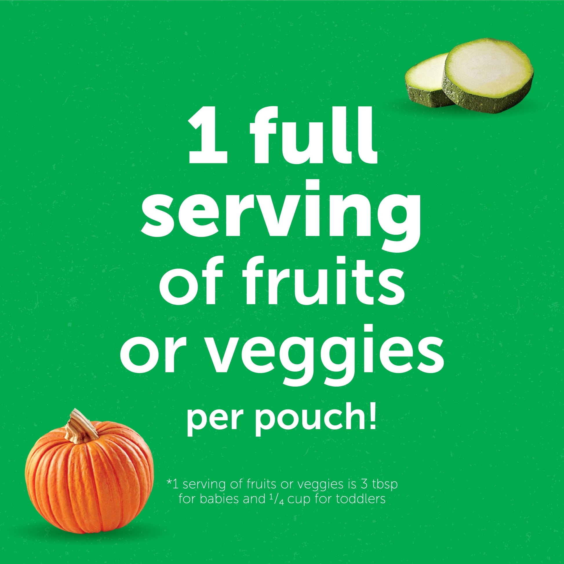 Veggies Stage 2 Baby Food, Pumpkin Zucchini & Apple, 3.5 Oz Pouch (12 Pack)