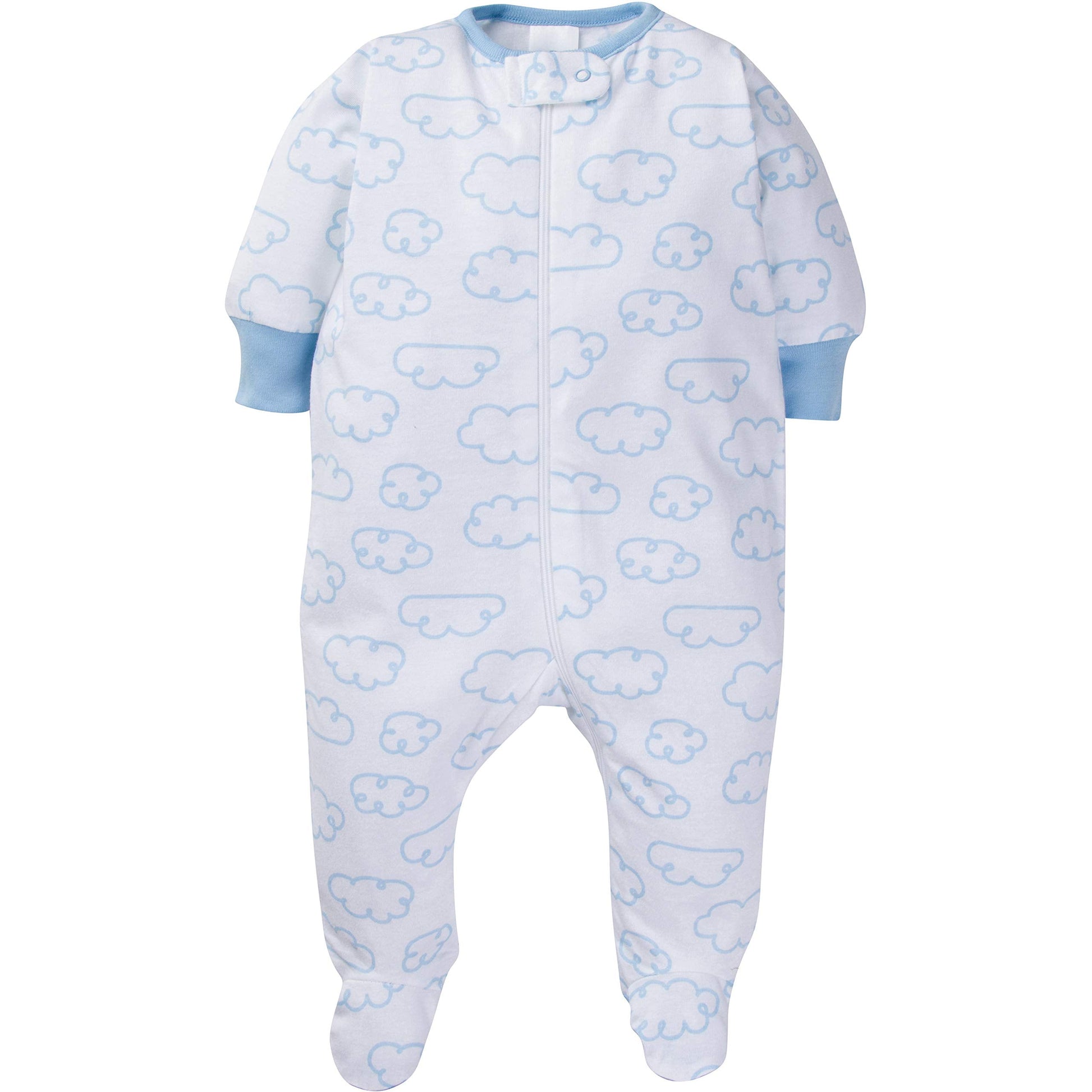 Baby Boy or Girl Gender Neutral Sleep 'N Play Footed Pajamas, 4-Pack