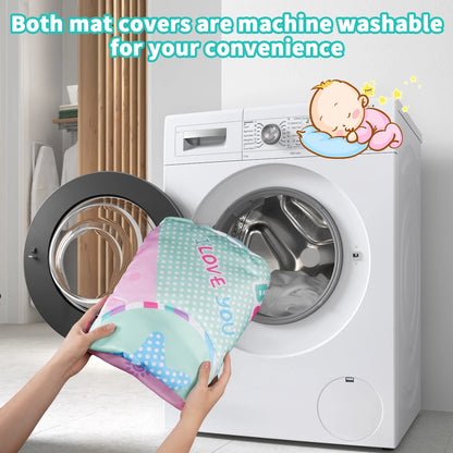 Baby Play Mat, 5 in 1 Thick Large Baby Gyms Play Mats Musical Activity Center, Play Piano Gym Tummy Time for Newborn Toddler and Infants, Blue and Pink