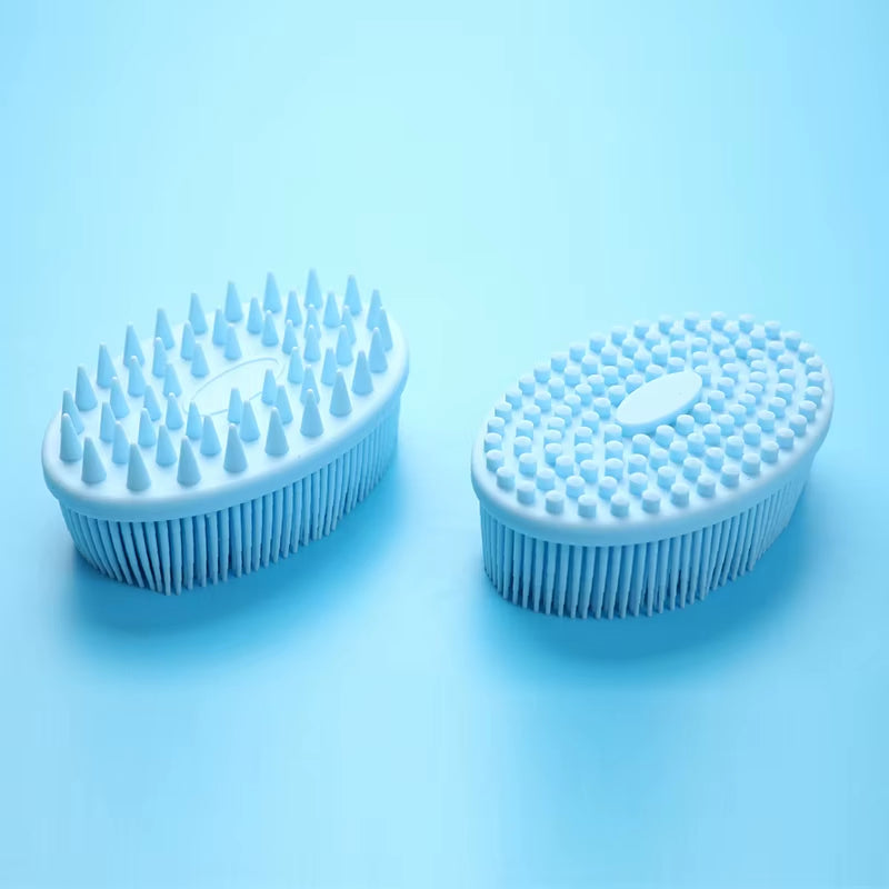 Silicone Body Brush Baby Shower Sponge Dry Massage Bath Towel for Body Bast Silicone Body Scrubber Back Scrubber
