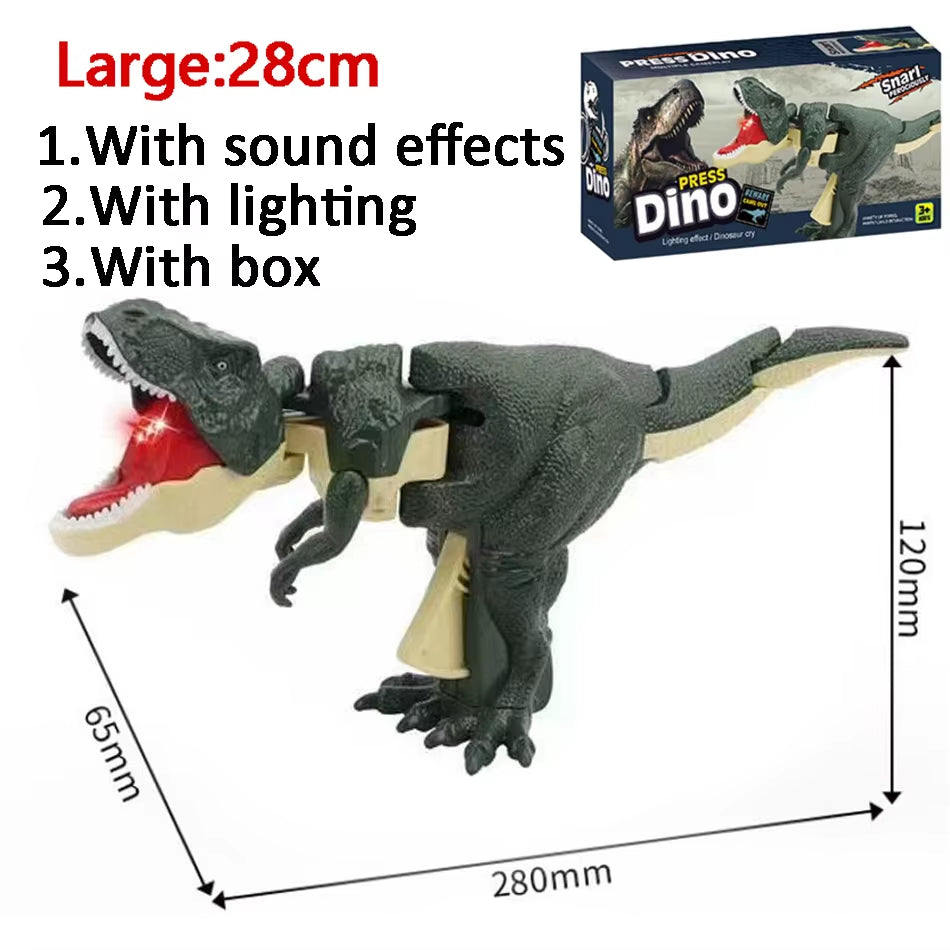 Dinosaurs Zazaza Press Dinosaurs Zaza Toy with Sound Children'S Fidget Toys Decompression Toy Telescopic Swing Dino Model Kids