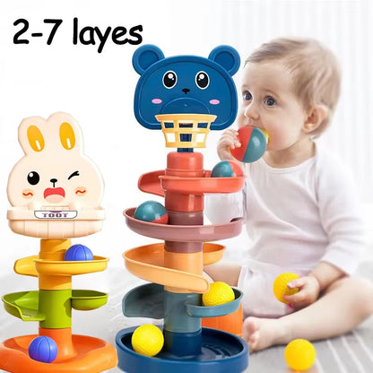 Development Games Montessori Rolling Ball Baby Toys Educational Toys Montessori Activity Stacking Toys for Babies 1 2 3 Years
