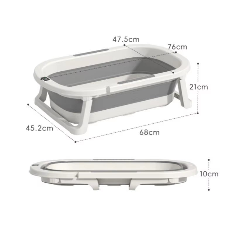 Baby Bath Tub Warm Bath Tub Baby Foldable Toddler Sitting and Lying Toddler Household Bathroom Items