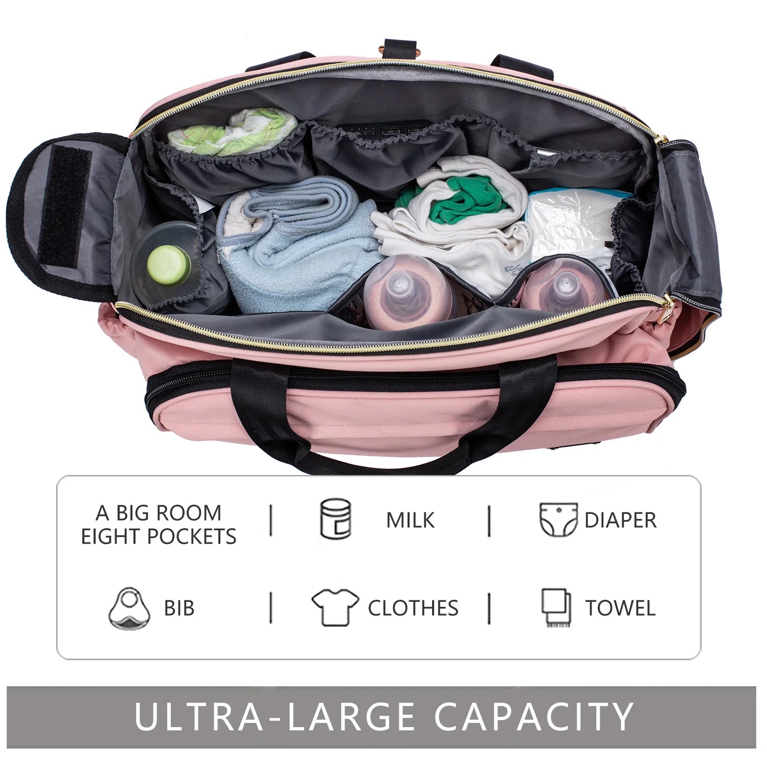 2020 NEW Mommy Multifunctional Portable Diaper Mommy Bag Folding Baby Travel Large Handbag Baby Bed Diaper Changing Pad