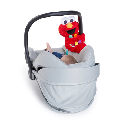 Sesame Street Elmo Travel Buddy Plush Take-Along Stroller Carrier Toy, Ages 0-12 Months