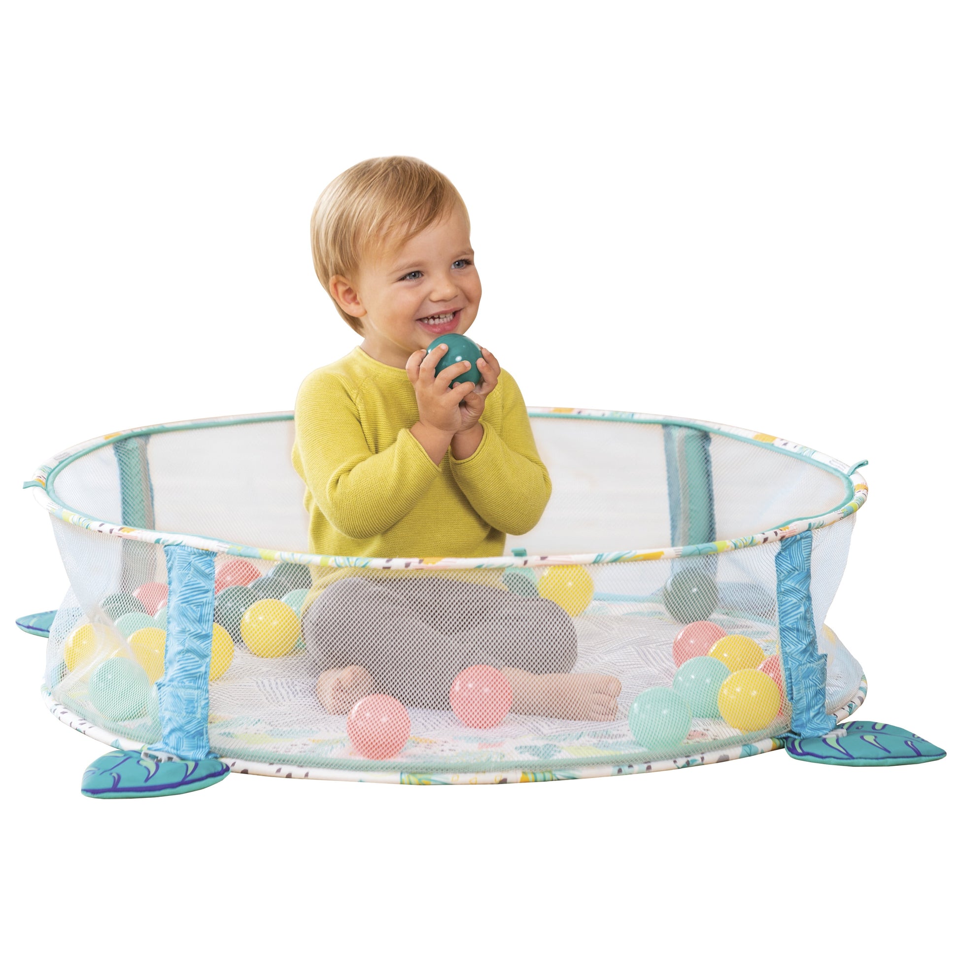 4-In-1 Jumbo Baby Activity Center and Play Mat with Ball Pit, 6-12 Months Unisex, Sloth