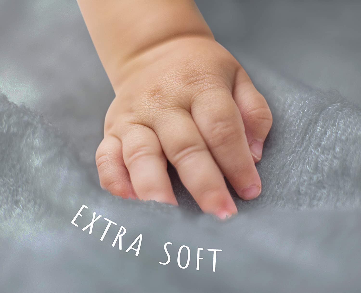Towels for Newborn – Hooded Baby Towels, Baby Bath Towels Girl, Hooded Baby Towels Boy, Kids Bath Towels with Hood – Grey