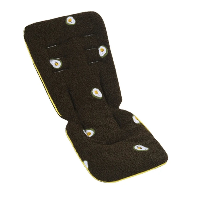 Lamb Wool Baby Stroller Seat Cushion Soft Car Seat Pad Newborn Stroller Buggy Pram Urine Pad Seat Cover Mat Pushchairs Mattress