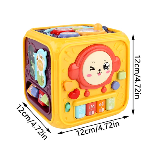 Montessori Learning Toys Activity Musical Cube Developmental Montessori Learning Music Activity Cube Toys for Kids Children