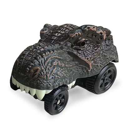 Dinosaur World Track Racing Track Toy Set Dinosaur Railway Toy Car Educational Bend Flexible Race Track Flash Light Car Toys Boy