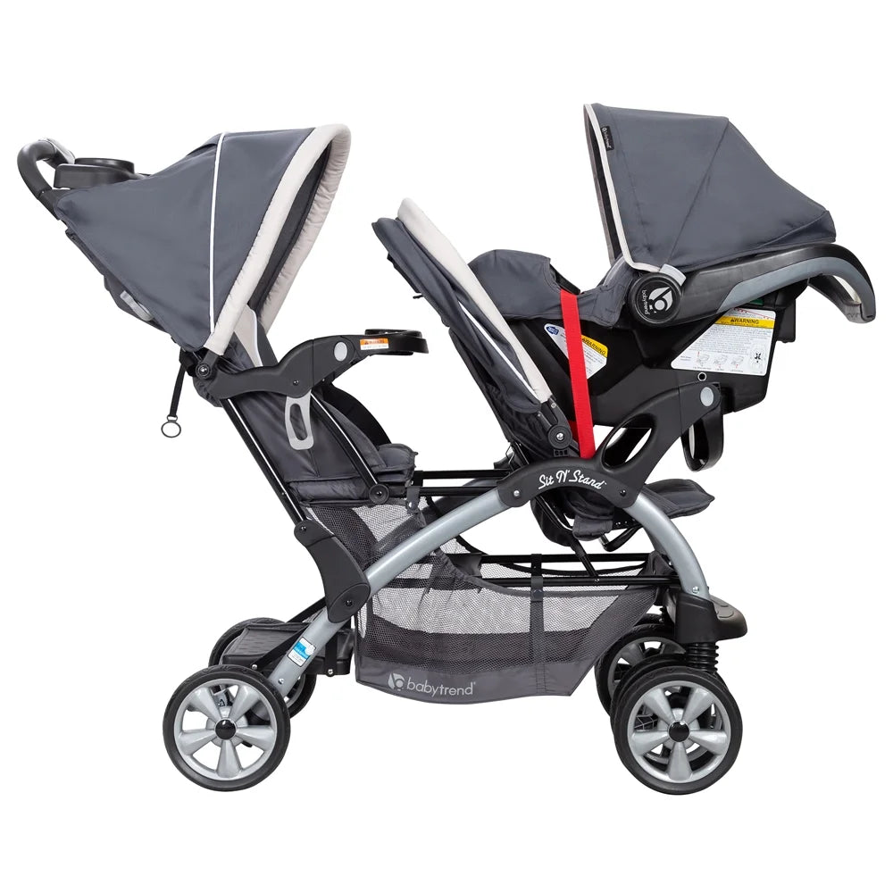 Open Box  Sit N' Stand Easy Fold Twin Double Infant Toddler Stroller