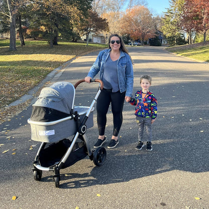 Ultimate2 Baby Stroller for Toddler with Removable Bassinet, Reversible Stroller Seat - Full-Size for Comfortable Outings with Baby - Smooth Glide Bassinet Stroller