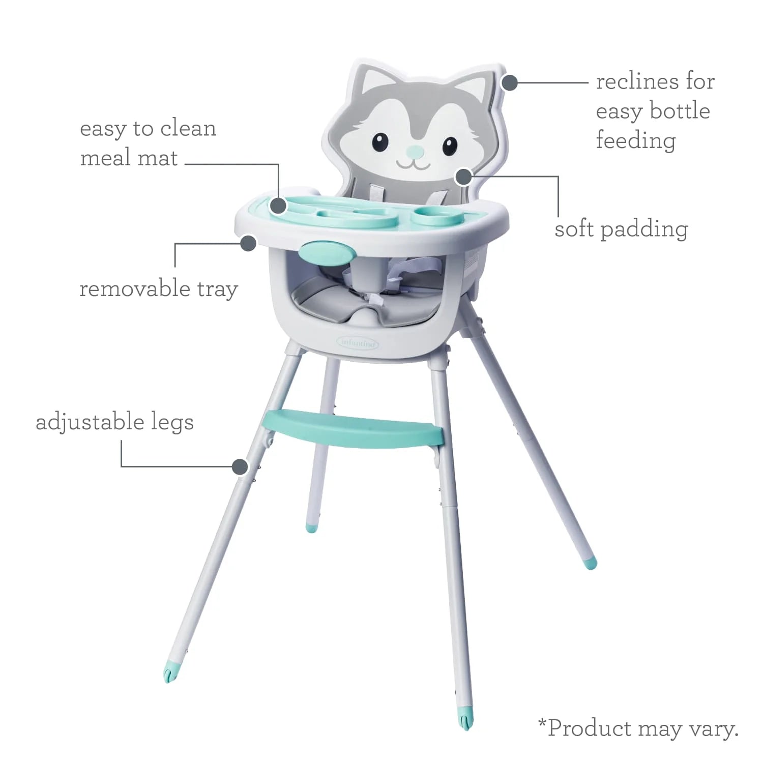 Grow-With-Me 4-In-1 Convertible High Chair, 6-36 Months, Husky
