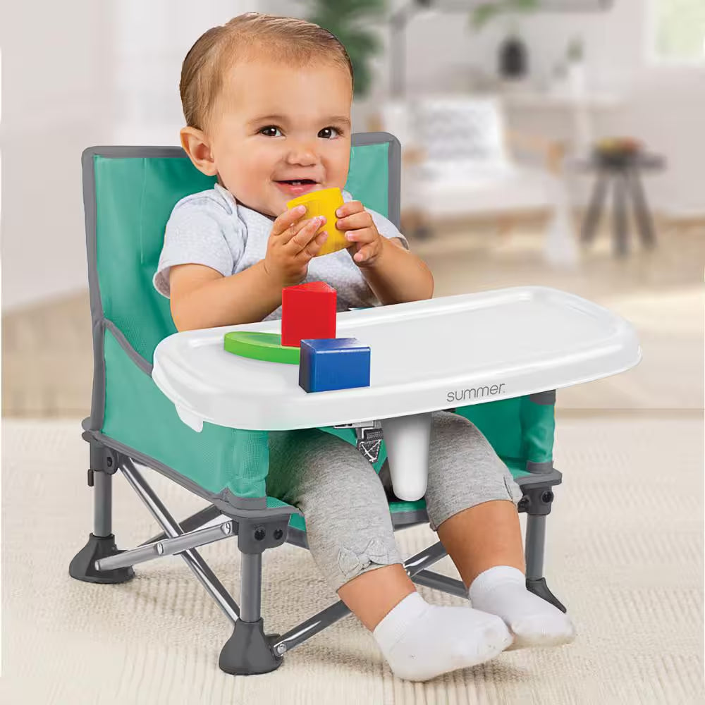 Pop N Sit Portable Booster (Teal and Grey)