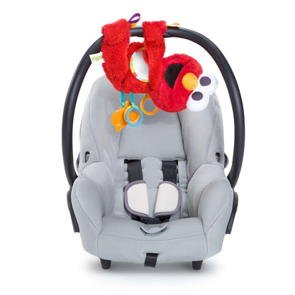 Sesame Street Elmo Travel Buddy Plush Take-Along Stroller Carrier Toy, Ages 0-12 Months