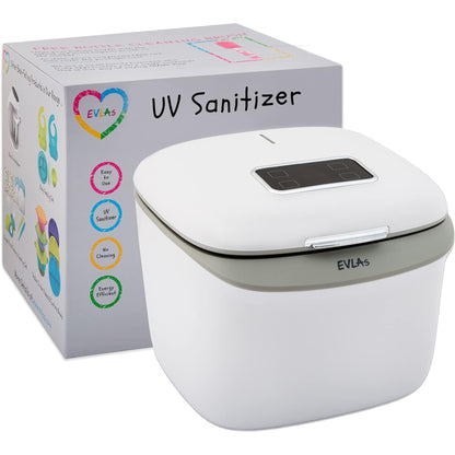 Baby Bottle 4-In-1 Sanitizer, Sterilizer - Sterilize, Disinfect, Dry, Store Feeding Bottles, Pacifiers, Breast Pump. Kills 99.9% Bacteria and Viruses in Minutes!