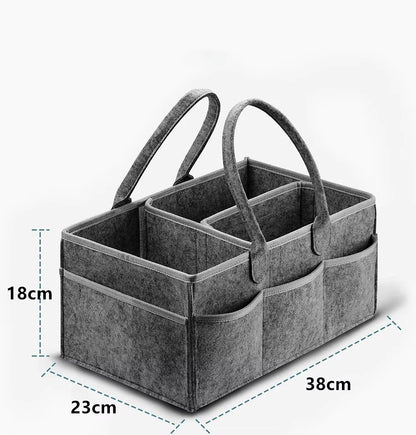 Multifunctional Felt Diaper Bags Baby Newborn Things Nursery Organizer Diaper Stackers & Caddies Diaper Pouch Large Storage Bag
