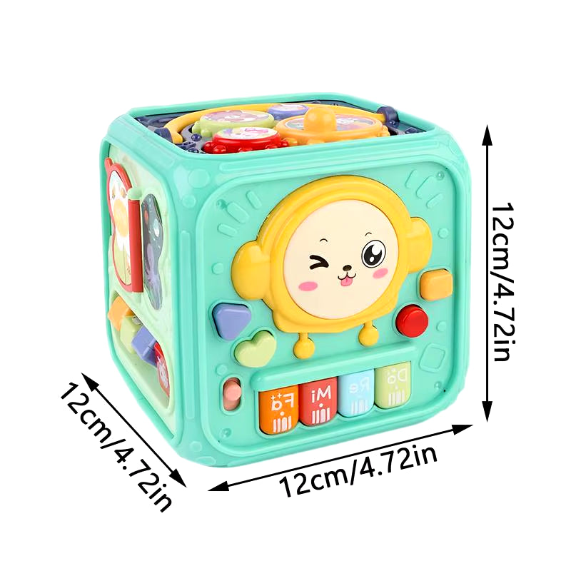 Montessori Learning Toys Activity Musical Cube Developmental Montessori Learning Music Activity Cube Toys for Kids Children