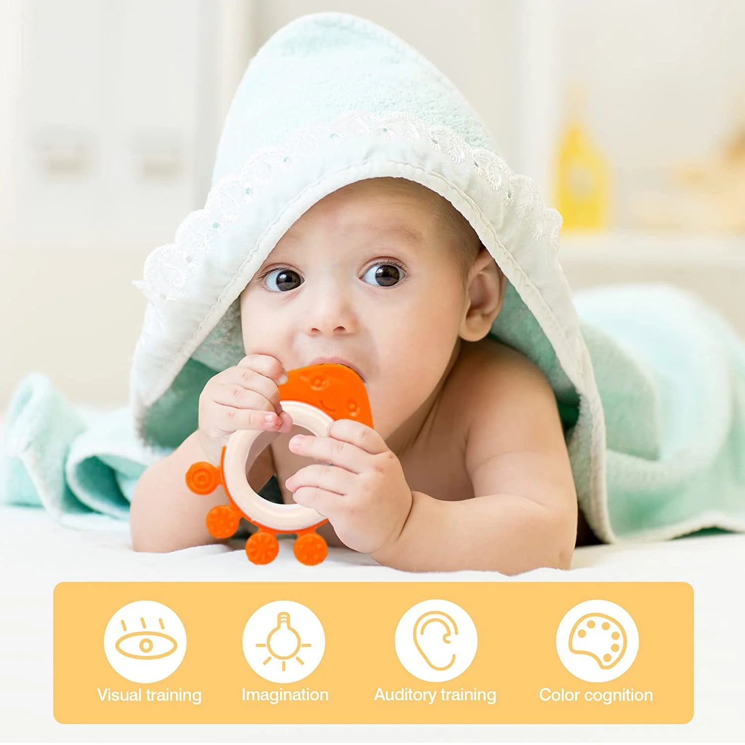 Baby Rattles Toys for 6-12 Months, Baby Toys for 0-6 Months, Infant Newborn Baby Toys for 6-12 Months, Baby Teethers and Wrist Socks Rattle Toys 6 to 12 Months