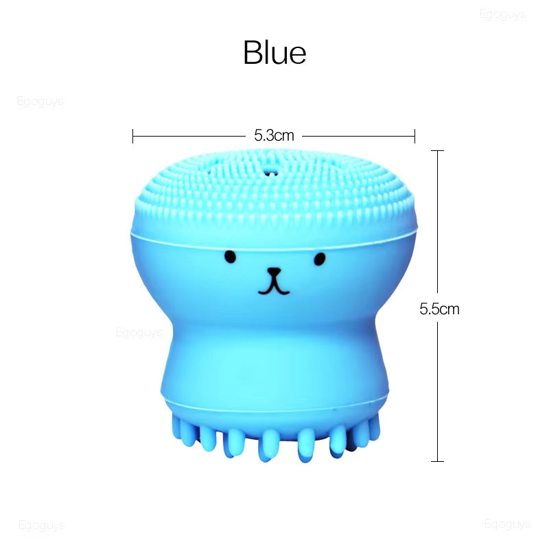1PC Silicone Cleaning Brush Facial Brushes Baby Bath Massage Pad Face Skin Cleaner Pore Deep Cleansing Brushes Shower Scrub Tool