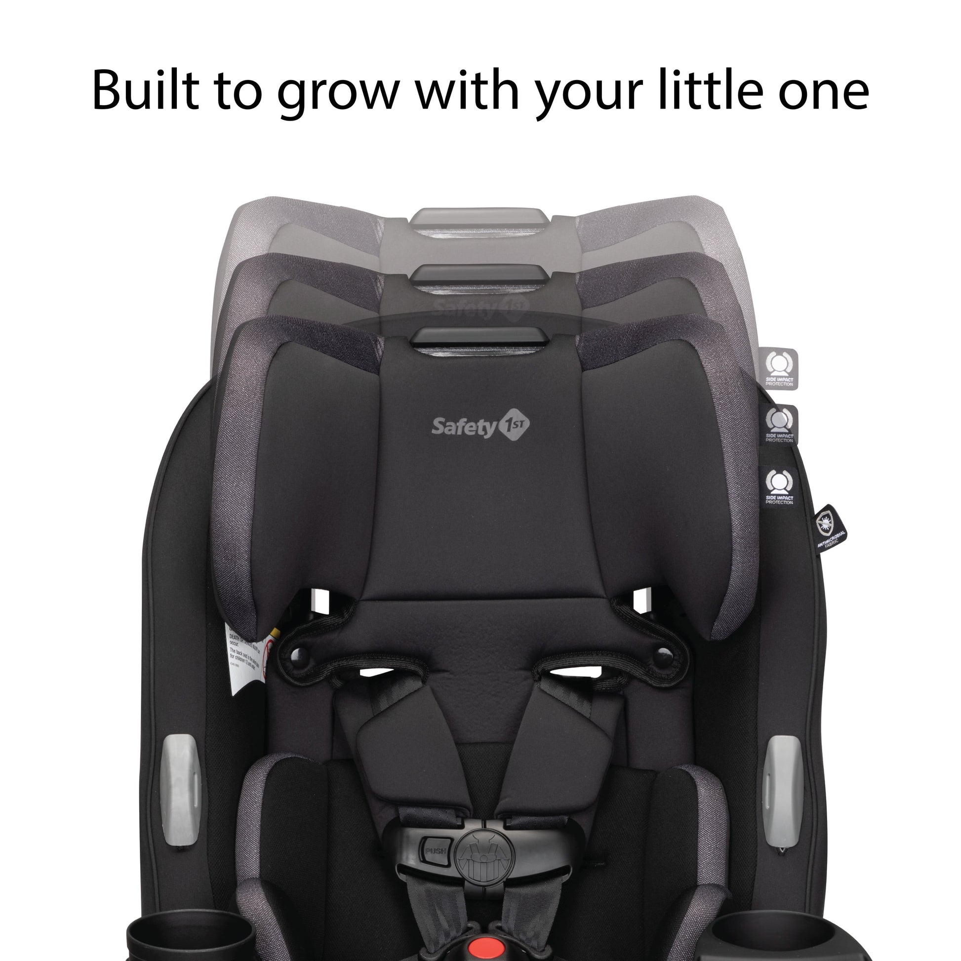 Safety 1ˢᵗ Grow and Go Sprint All-In-One Convertible Car Seat, Cranberry Ice