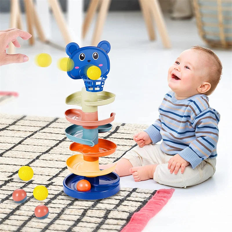 Development Games Montessori Rolling Ball Baby Toys Educational Toys Montessori Activity Stacking Toys for Babies 1 2 3 Years