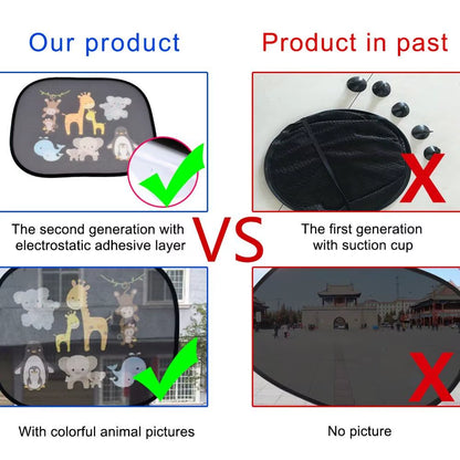 Universal Car Sunshade Side Window Windscreen Roof Window for Children Adults Adsorption Sunshade Cover