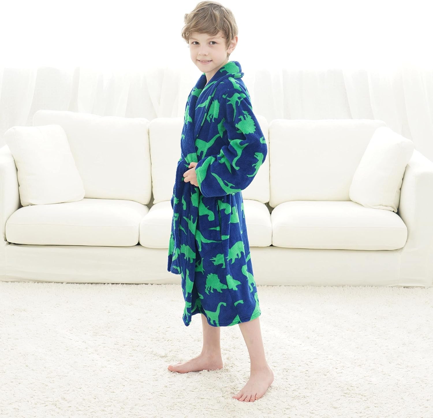 Kids Cover up Girls Beachwear Boys Housecoat Soft Fuzzy Children Boys Girls Bath Cover Up