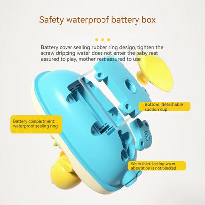 Cute Duck Electric Water Spray Bathroom Bathing Toys Baby Bath Toys Kids Bath and Shower Bathtubs Interactive Boy Girl Gifts